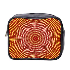 Pattern Background Structure Mini Toiletries Bag (two Sides) by Bajindul