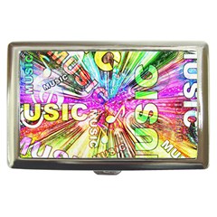 Music Abstract Sound Colorful Cigarette Money Case