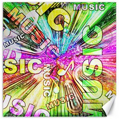 Music Abstract Sound Colorful Canvas 20  X 20  by Bajindul