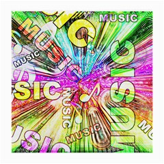 Music Abstract Sound Colorful Medium Glasses Cloth by Bajindul