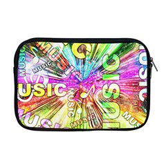 Music Abstract Sound Colorful Apple Macbook Pro 17  Zipper Case by Bajindul