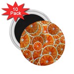 Oranges Background Texture Pattern 2.25  Magnets (10 pack)  Front