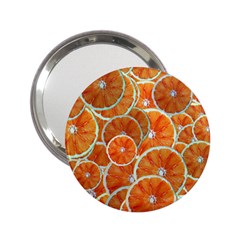 Oranges Background Texture Pattern 2 25  Handbag Mirrors by Bajindul