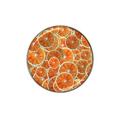 Oranges Background Texture Pattern Hat Clip Ball Marker (4 Pack) by Bajindul