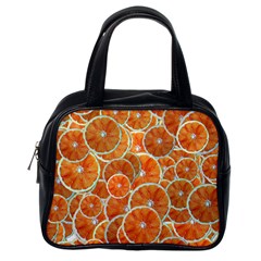 Oranges Background Texture Pattern Classic Handbag (one Side) by Bajindul