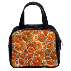 Oranges Background Texture Pattern Classic Handbag (two Sides) by Bajindul