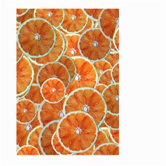 Oranges Background Texture Pattern Large Garden Flag (two Sides) by Bajindul