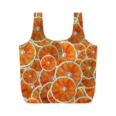 Oranges Background Texture Pattern Full Print Recycle Bag (m) by Bajindul