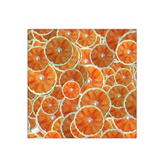 Oranges Background Texture Pattern Satin Bandana Scarf by Bajindul