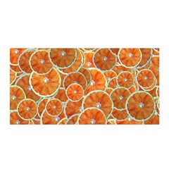 Oranges Background Texture Pattern Satin Wrap by Bajindul