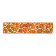 Oranges Background Texture Pattern Velvet Scrunchie by Bajindul