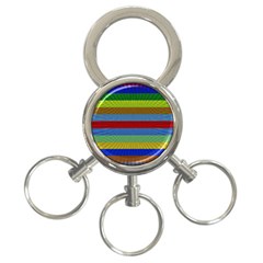 Pattern Background 3-ring Key Chain by Bajindul