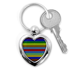 Pattern Background Key Chain (heart) by Bajindul