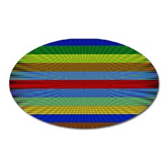 Pattern Background Oval Magnet by Bajindul