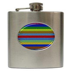 Pattern Background Hip Flask (6 Oz) by Bajindul