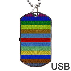 Pattern Background Dog Tag Usb Flash (one Side) by Bajindul