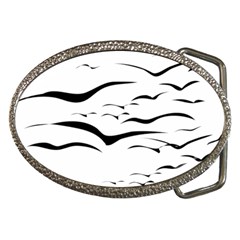 Sky Birds Flying Flock Fly Belt Buckles by Bajindul