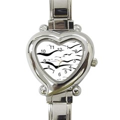 Sky Birds Flying Flock Fly Heart Italian Charm Watch by Bajindul