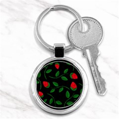 Roses Flowers Spring Flower Nature Key Chain (round) by Bajindul