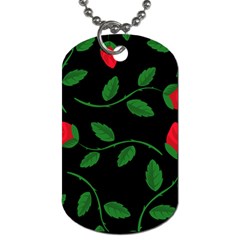 Roses Flowers Spring Flower Nature Dog Tag (one Side) by Bajindul