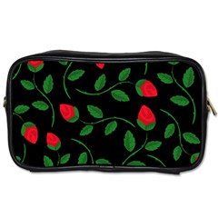 Roses Flowers Spring Flower Nature Toiletries Bag (two Sides) by Bajindul