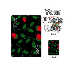 Roses Flowers Spring Flower Nature Playing Cards Double Sided (mini) by Bajindul