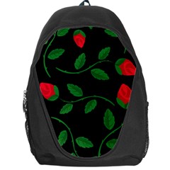 Roses Flowers Spring Flower Nature Backpack Bag by Bajindul