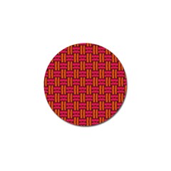 Pattern Red Background Structure Golf Ball Marker (10 Pack) by Bajindul