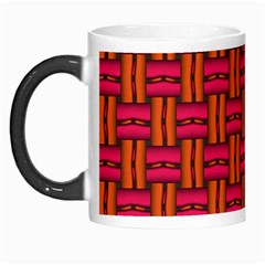 Pattern Red Background Structure Morph Mugs by Bajindul