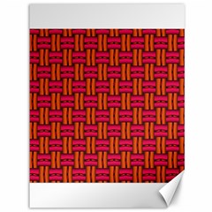 Pattern Red Background Structure Canvas 36  X 48  by Bajindul