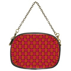 Pattern Red Background Structure Chain Purse (one Side) by Bajindul