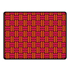 Pattern Red Background Structure Fleece Blanket (small) by Bajindul