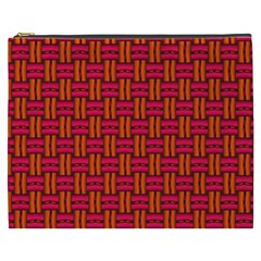 Pattern Red Background Structure Cosmetic Bag (xxxl) by Bajindul