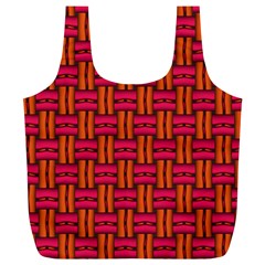 Pattern Red Background Structure Full Print Recycle Bag (xl) by Bajindul