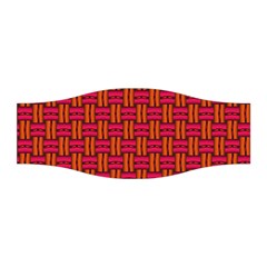 Pattern Red Background Structure Stretchable Headband by Bajindul