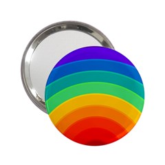 Rainbow Background Colorful 2 25  Handbag Mirrors by Bajindul