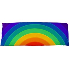 Rainbow Background Colorful Body Pillow Case Dakimakura (two Sides) by Bajindul