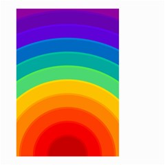 Rainbow Background Colorful Small Garden Flag (two Sides) by Bajindul