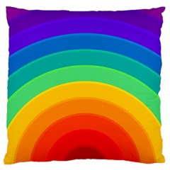 Rainbow Background Colorful Large Cushion Case (one Side)