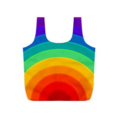 Rainbow Background Colorful Full Print Recycle Bag (s) by Bajindul