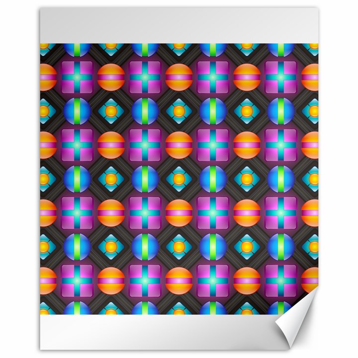 Squares Spheres Backgrounds Texture Canvas 11  x 14 