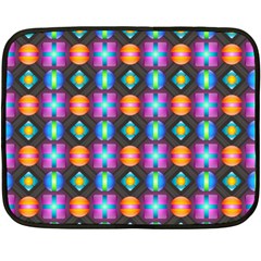 Squares Spheres Backgrounds Texture Fleece Blanket (mini) by Bajindul