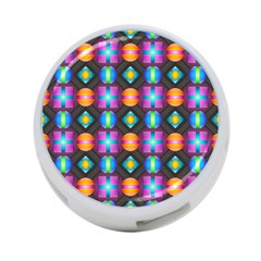 Squares Spheres Backgrounds Texture 4-port Usb Hub (one Side) by Bajindul