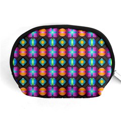 Squares Spheres Backgrounds Texture Accessory Pouch (medium) by Bajindul