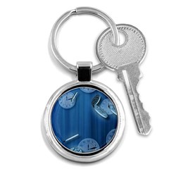 Time Clock Watch Hours Key Chain (round)