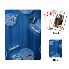 Time Clock Watch Hours Playing Cards Single Design by Bajindul