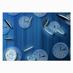 Time Clock Watch Hours Large Glasses Cloth by Bajindul