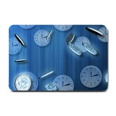 Time Clock Watch Hours Small Doormat  by Bajindul