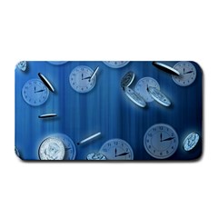 Time Clock Watch Hours Medium Bar Mats by Bajindul