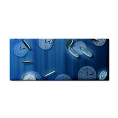 Time Clock Watch Hours Hand Towel by Bajindul